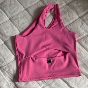 Fave the label Pink Racerback Athletic Tank Top size small